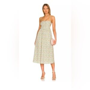 For Love & Lemons Tie Back Raleigh Midi Dress